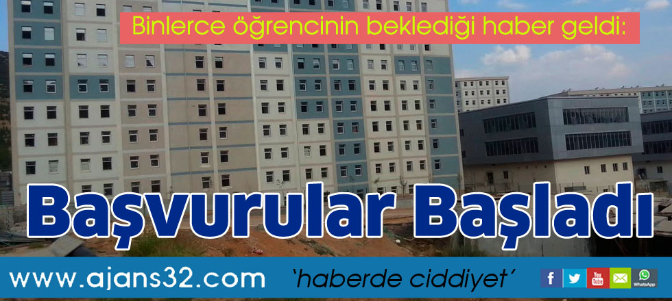 Başvurular başladı