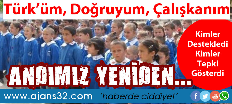 Andımız Yeniden…