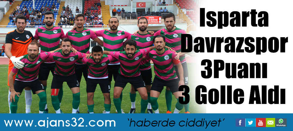 Isparta Davrazspor 3 Puanı 3 Golle Aldı