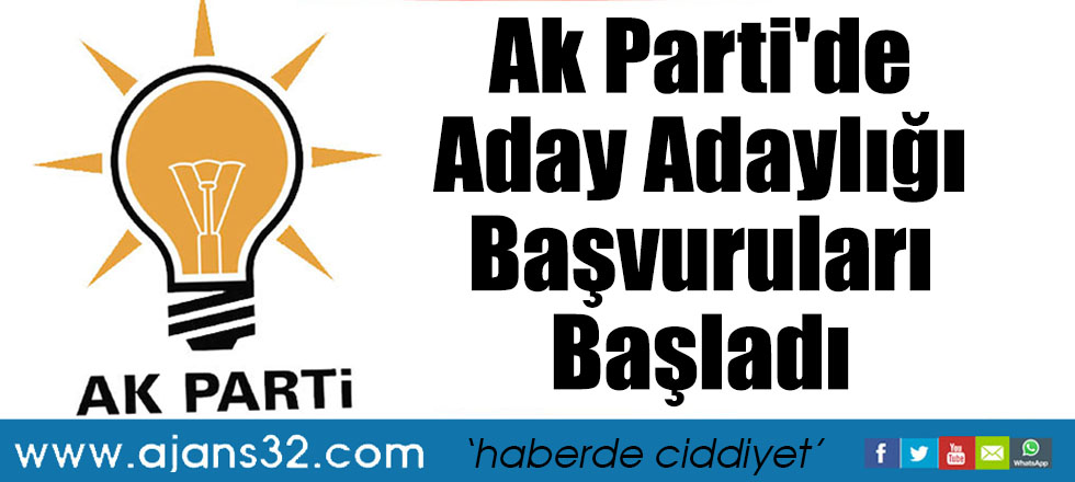 Ak Parti'de Aday Adaylığı Başvuruları Başladı