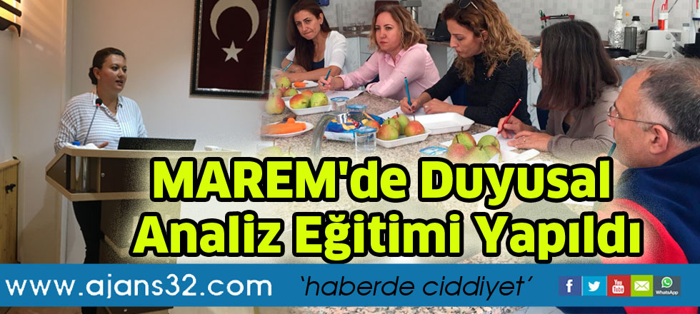 MAREM'de duyusal analiz eğitimi yapıldı