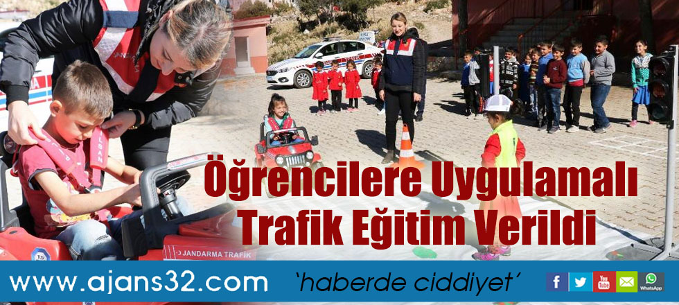 Öğrencilere Uygulamalı Trafik Eğitim Verildi