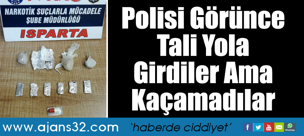 Polisi Görünce Tali Yola Girdiler Ama Kaçamadılar