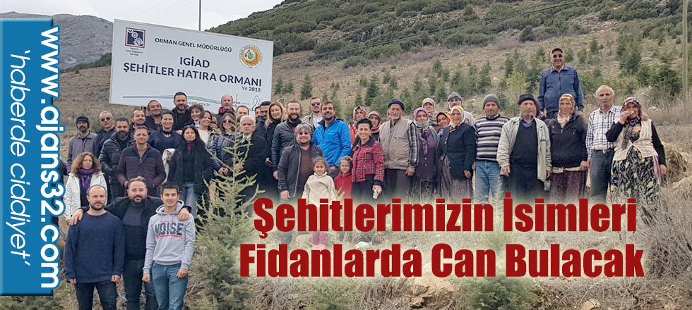 Şehitlerimizin İsimleri Fidanlarda Can Bulacak