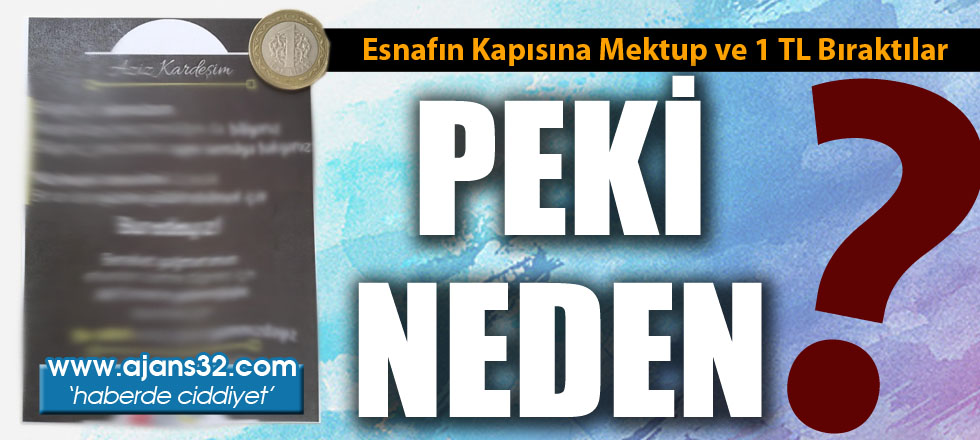 Esnafın Kapısına Mektup ve 1 TL Bıraktılar / Peki Neden?