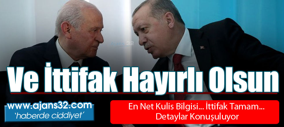 Ve İttifak Hayırlı Olsun!