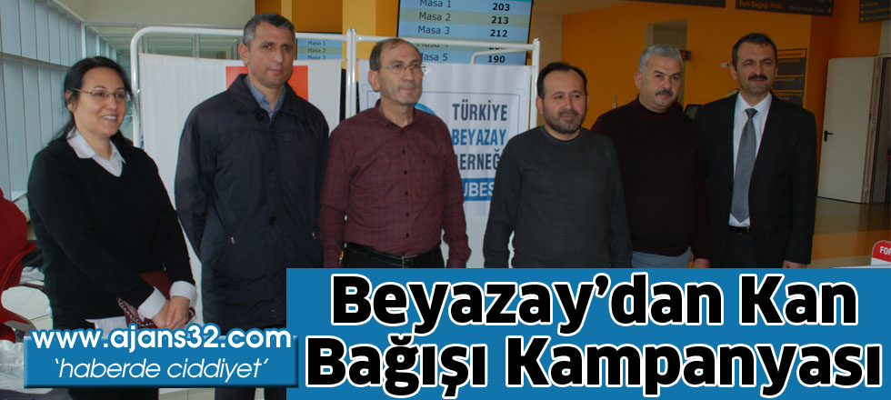 Beyazay’dan kan  bağışı kampanyası