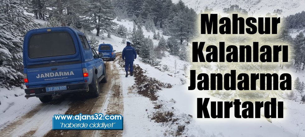 Mahsur Kalanları Jandarma Kurtardı