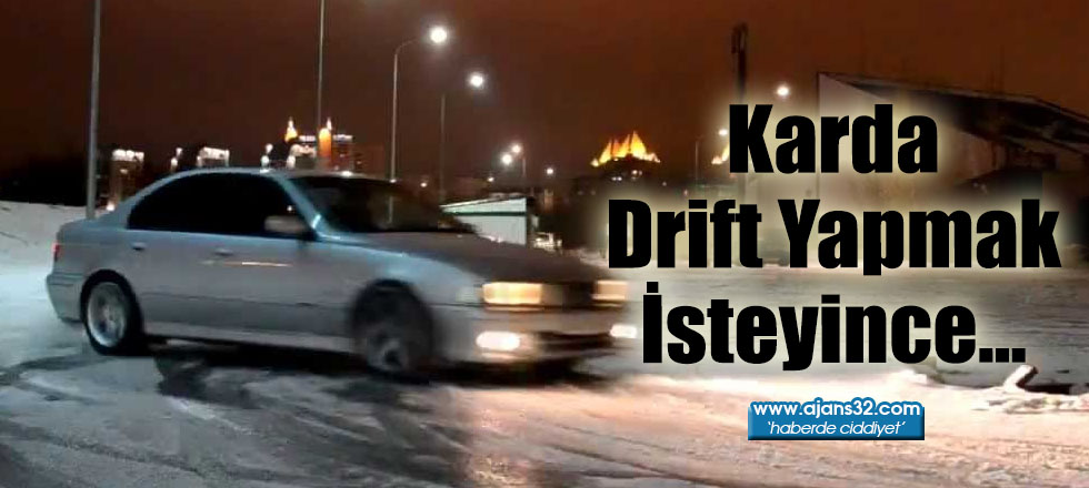 Karda Drift Yapmak İsteyince...