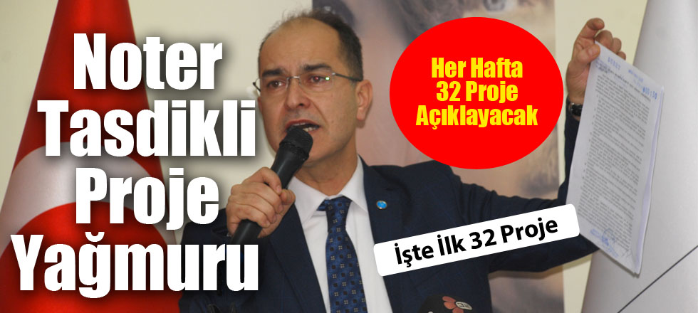 Noter Tasdikli Proje Yağmuru