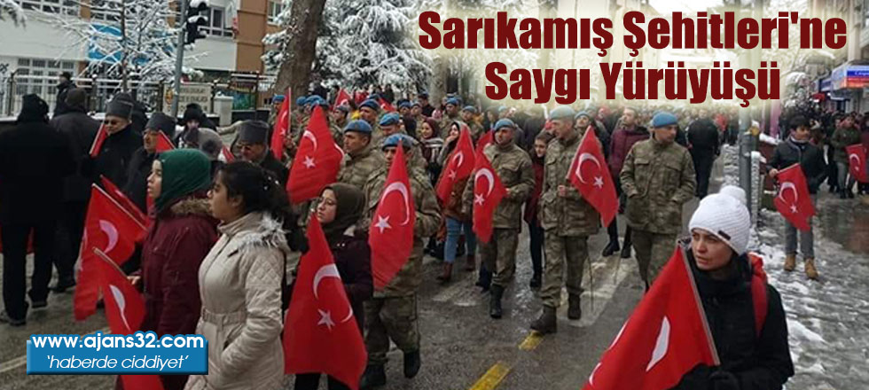 Sarıkamış Şehitleri'ne Saygı Yürüyüşü