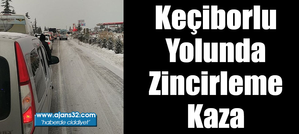 Keçiborlu Yolunda Zincirleme Kaza