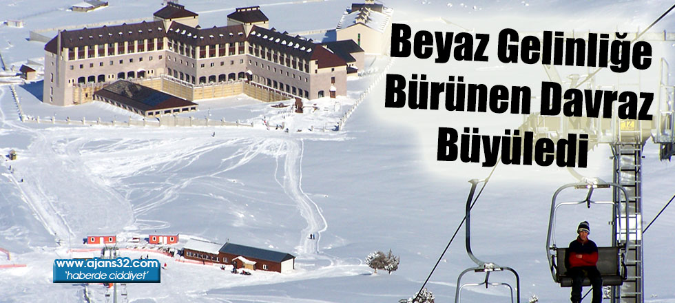 Beyaz Gelinliğe Bürünen Davraz Büyüledi