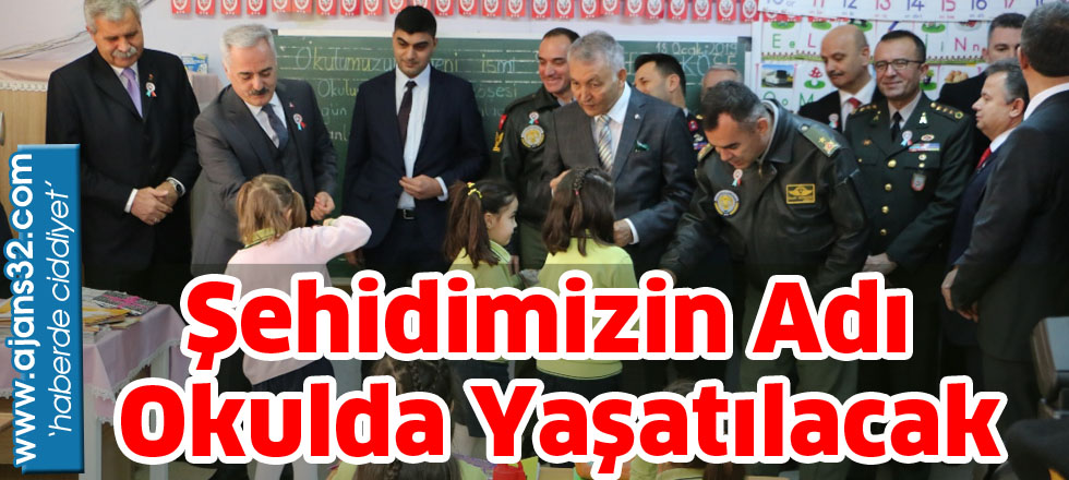 Şehidimizin Adı Okulda Yaşatılacak