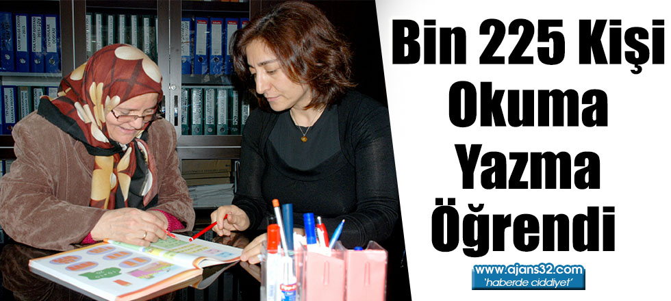 Bin 225 Kişi Okuma – Yazma Öğrendi