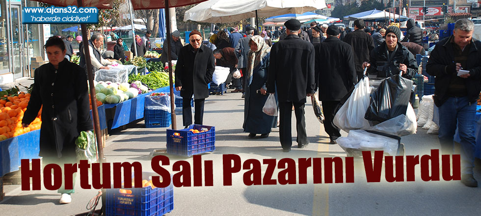 Hortum Salı Pazarını Vurdu