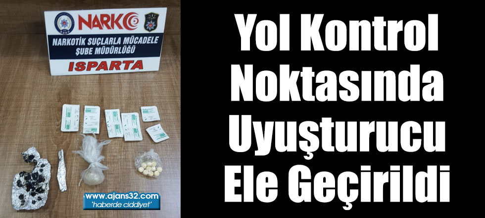 Yol Kontrol Noktasında Uyuşturucu Ele Geçirildi