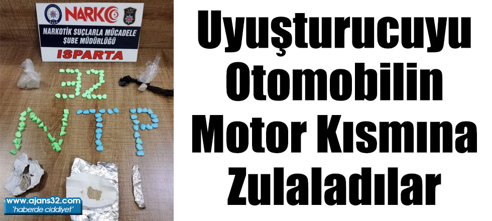 Uyuşturucuyu Otomobilin Motor Kısmına Zulaladılar