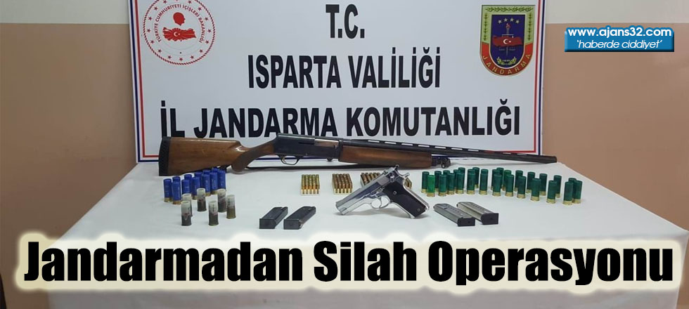 Isparta'da Jandarmadan Silah Operasyonu