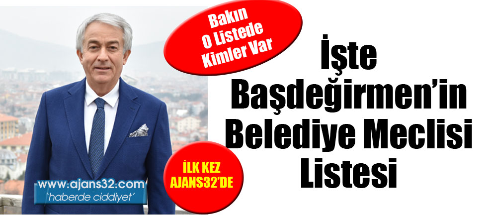 İşte Başdeğirmen'in Meclis Listesi