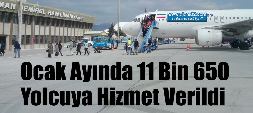 Ocak Ayında 11 Bin 650 Yolcuya Hizmet Verildi