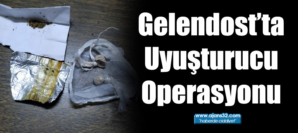 Gelendost’ta Uyuşturucu Operasyonu