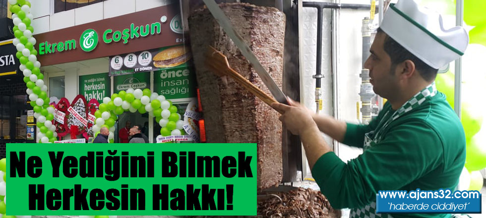 Ne Yediğini Bilmek Herkesin Hakkı!