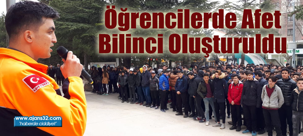 Öğrencilerde Afet Bilinci Oluşturuldu