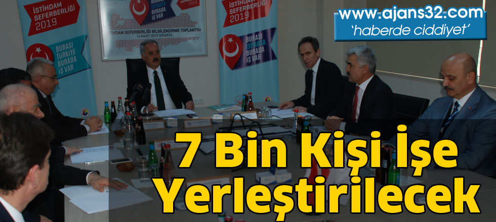 7 bin kişi işe   yerleştirilecek