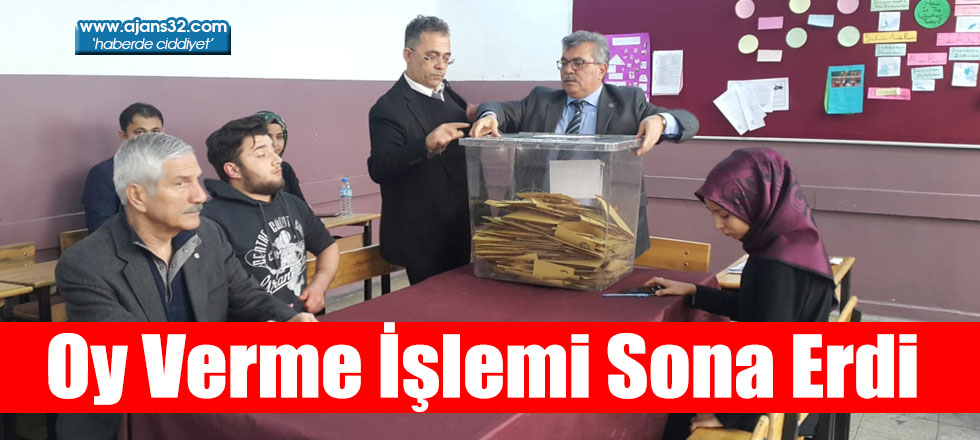 Oy Verme İşlemi Sona Erdi