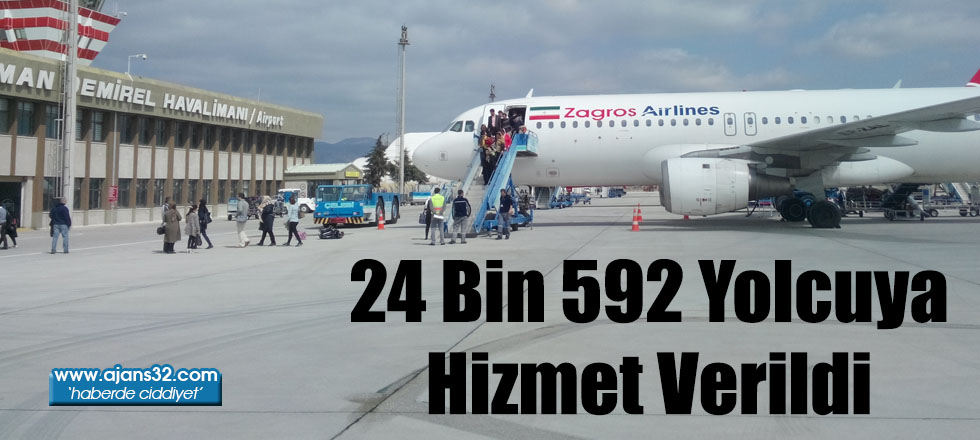 24 Bin 592 Yolcuya Hizmet Verildi