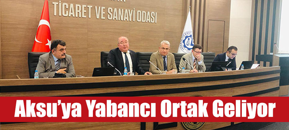 Aksu’ya Yabancı Ortak Geliyor