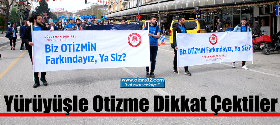 Yürüyüşle Otizme Dikkat Çektiler