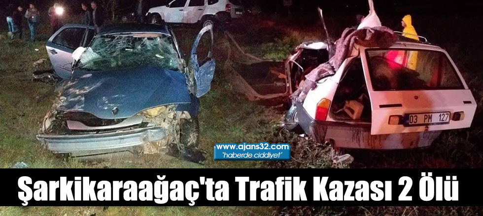 Şarkikaraağaç'ta Trafik Kazası 2 Ölü
