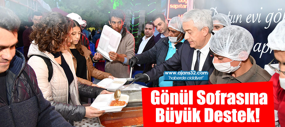 Gönül Sofrasına Büyük Destek!