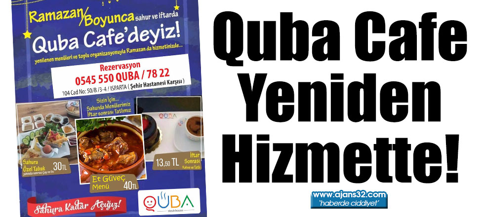 Quba Cafe Yeniden Hizmette!