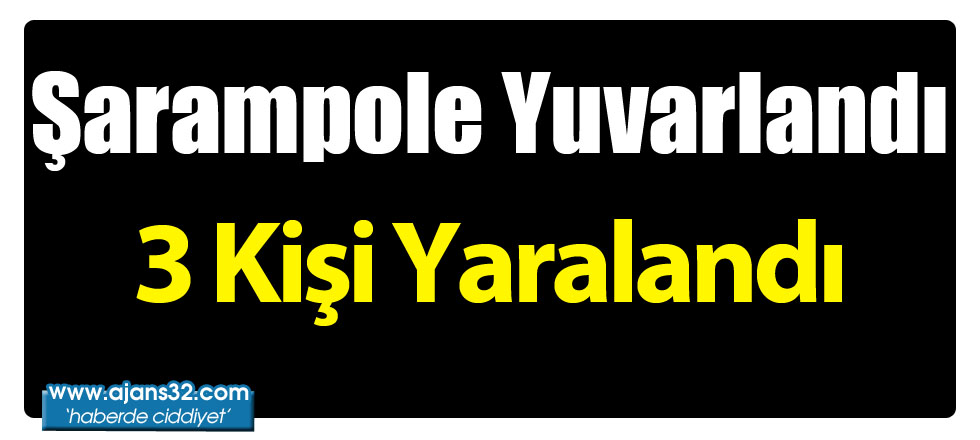 Şarampole Yuvarlandı: 3 Yaralı