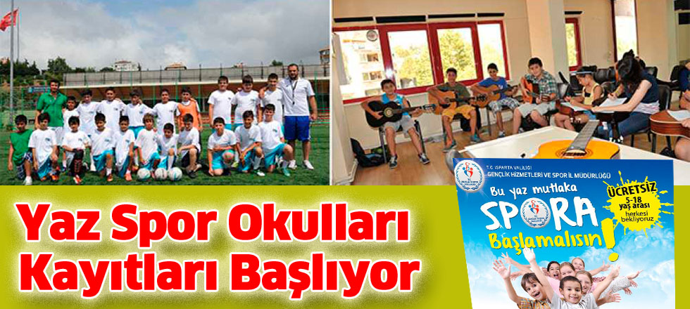 Yaz Spor Okulları Kayıtları Başlıyor