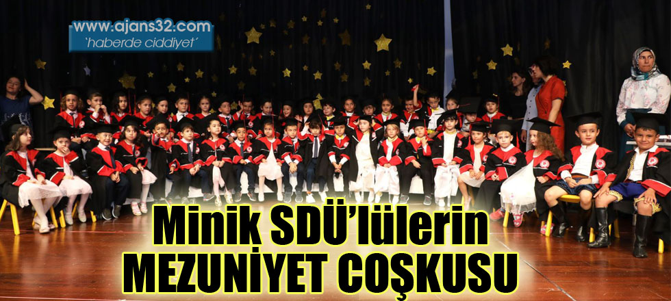 Minik SDÜ'lülerin Mezuniyet Coşkusu