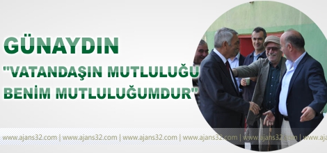 Vatandaşın mutluluğu benim mutluluğum