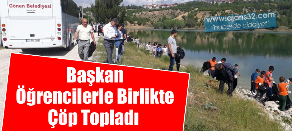 Başkan Öğrencilerle Birlikte Çöp Topladı