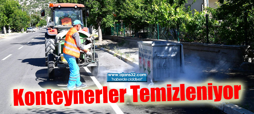 Konteynerler Temizleniyor