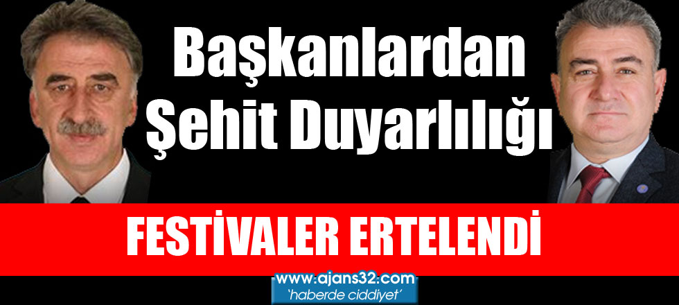 Başkanlardan Şehit Duyarlılığı