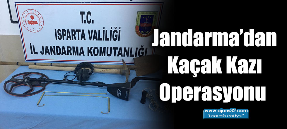 Jandarma’dan Kaçak Kazı Operasyonu