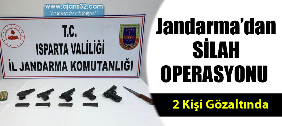 Jandarma'dan Silah Operasyonu: 2 Gözaltı