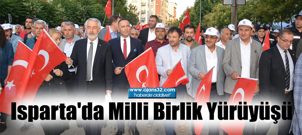 Isparta'da Milli Birlik Yürüyüşü
