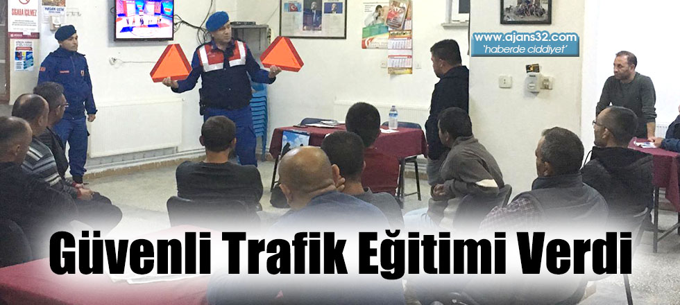 Güvenli Trafik Eğitimi Verdi