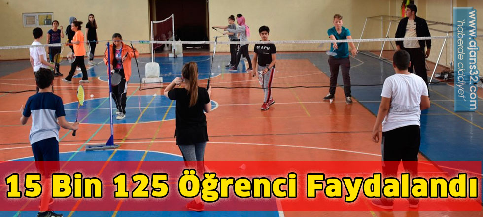 15 bin 125 öğrenci faydalandı