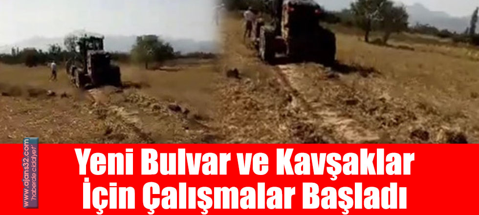 Yeni Bulvar ve Kavşaklar İçin Çalışmalar Başladı