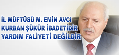 Kurban Şükür İbadetidir Yardım Faaliyeti Değil